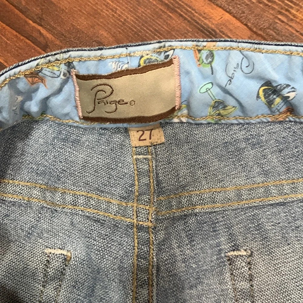 Paige Roll-Up Denim Shorts - Picture 3 of 5